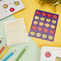80 Sheets 2 Styles Self-Adhesive Teacher Reward Paper Stickers&nbsp;STIC-OC0001-01