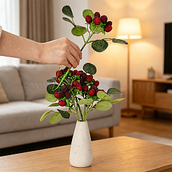 5Pcs Plastic Simulation Fruit&nbsp;DJEW-PH0001-88