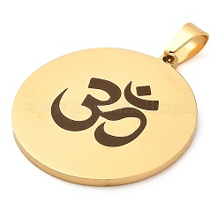 304 Stainless Steel Pendants&nbsp;STAS-R134-01G-01