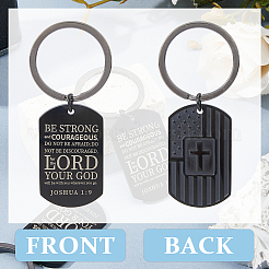 4Pcs Stainless Steel Keychains&nbsp;KEYC-DC0001-40