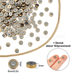 Electroplate Non-magnetic Synthetic Hematite Beads Spacers Strands&nbsp;G-SC0002-24B-LG