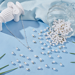 200Pcs 2 Colors ABS Imitation Pearl Plastic Pendants&nbsp;FIND-AR0006-16