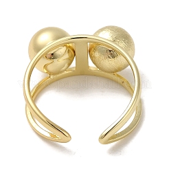 Brass Open Cuff Rings&nbsp;RJEW-Q778-42G