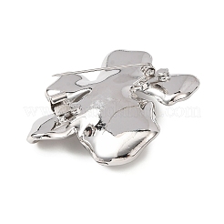 Flower Shape Alloy Rhinestone Lapel Pins for Backpack Clothes&nbsp;JEWB-B038-05P