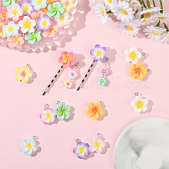40Pcs 10 Styles Opaque Resin Pendants&nbsp;FIND-SC0019-47