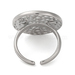 Rack Plating Brass Cuff Rings for Women Men&nbsp;KK-M021-01P