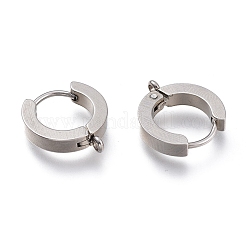 Tarnish Resistant 304 Stainless Steel Huggie Hoop Earrings Findings&nbsp;STAS-I167-01A-P