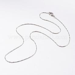 Brass Chain Necklaces&nbsp;MAK-L009-02P