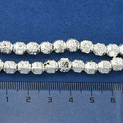 Electroplated Natural Lava Rock Beads Strands&nbsp;G-I360-N01-04