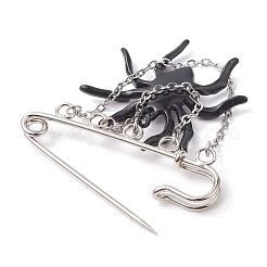 Halloween Spider Alloy Enamel Charm Brooch Pin&nbsp;JEWB-TA00018