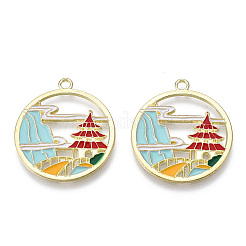 Chinese Style Alloy Pendants&nbsp;X-RESI-R431-06-RS