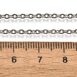 Non-Tarnish 304 Stainless Steel Cable Chain Necklaces&nbsp;NJEW-K090-01P
