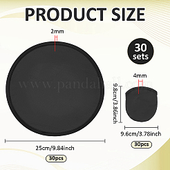 Nylon Foldable Flying Disc or Fan with Storage Bag Assortment&nbsp;AJEW-WH0696-153A