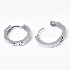 Tarnish Resistant 304 Stainless Steel Huggie Hoop Earrings&nbsp;LS-EJEW-N016-003