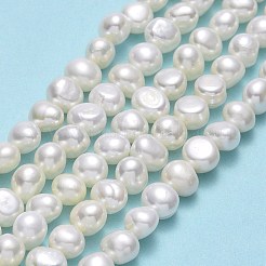 Natural Cultured Freshwater Pearl Beads Strands&nbsp;PEAR-A005-09-01