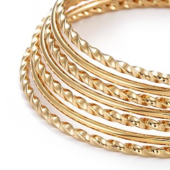 Fashion 201 Stainless Steel Bangle Sets&nbsp;BJEW-L664-001A-1
