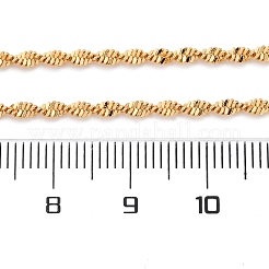Brass Singapore Chains Necklace for Women&nbsp;NJEW-P265-27G