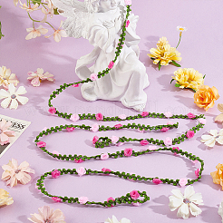 2Pcs Polyester Ribbon for Party Decoration&nbsp;HJEW-HY00118