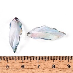 Baking Paint Transparent Glass Pendants&nbsp;DGLA-N014-02E