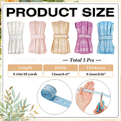 50 Yards 5 Colors Nylon Ribbon&nbsp;OCOR-WR0002-19