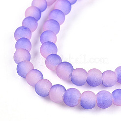 Crackle Glass Beads&nbsp;X1-GLAA-N009-4mm-08