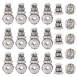 Tibetan Style Alloy 3 Hole Guru Beads&nbsp;FIND-TAC0017-34A