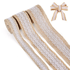 3 Rolls 3 Styles Burlap Ribbon&nbsp;OCOR-TA0003-89