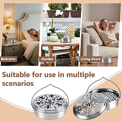 6Pcs Portable Stainless Steel Mosquito Coil Holder with Handle&nbsp;AJEW-WA0004-59