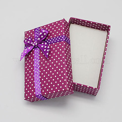 Cardboard Necklace Boxes with Bowknot and Sponge Inside&nbsp;LS-CBOX-R012-5