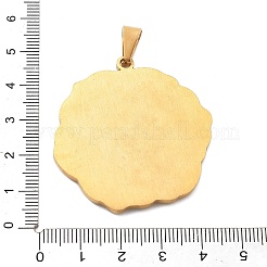304 Stainless Steel Pendants&nbsp;STAS-F313-02G