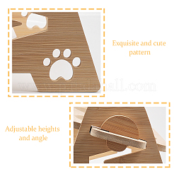 Bamboo Pet Feeder Rack&nbsp;AJEW-WH0165-20