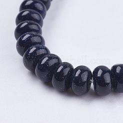 Synthetic Blue Goldstone Beads Strands&nbsp;G-S105-8mm-22