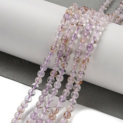 Natural Purple Rutilated Quartz Beads Strands&nbsp;G-B099-C01-01