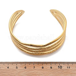 304 Stainless Steel Cuff Bangles&nbsp;BJEW-B108-10G