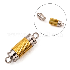 Brass Magnetic Clasps with Loops&nbsp;X-MC040-1