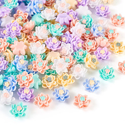 120Pcs 6 Colors Opaque Resin Cabochons&nbsp;CRES-TA0001-28