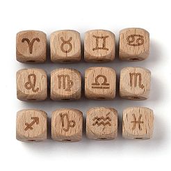 Natural Wood Constellation Beads&nbsp;WOOD-M002-03