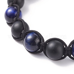 Round Stone Braided Bead Bracelets Set&nbsp;BJEW-JB07260-02
