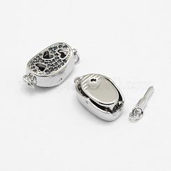 Brass Box Clasps&nbsp;KK-G323-05A-P-NR