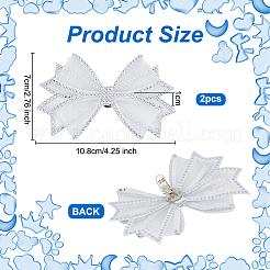 Cloth Rhinestone Bowknot Shoe Decoration&nbsp;FIND-WH0199-63A