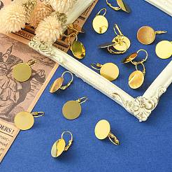Brass Leverback Earring Findings&nbsp;KK-F718-05G