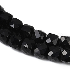 Natural Black Obsidian Beads Strands&nbsp;G-H078-C35-6mm