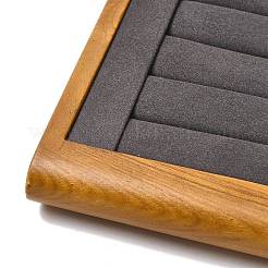 8-Slot Wood with Velvet Ring Display Tray Stands&nbsp;VBOX-C003-04A
