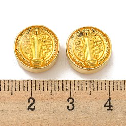 Rack Plating Brass Enamel Beads&nbsp;KK-B091-18G