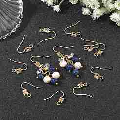 SHEGRACE Brass Pave Cubic Zirconia Earring Findings&nbsp;XGRQ4S192-742G
