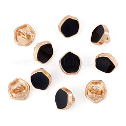 10Pcs 1-Hole Alloy Enamel Shank Buttons&nbsp;BUTT-TA0001-37