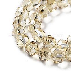 Electroplate Rondelle Glass Beads Strands&nbsp;EGLA-A036-09A-PL01