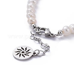 Natural Cultured Freshwater Pearl Beaded Bracelets&nbsp;BJEW-JB05257-01