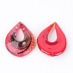 Handmade Lampwork Pendants&nbsp;FOIL-S123-B