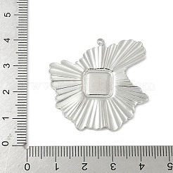 304 Stainless Steel Pendant Cabochon Settings&nbsp;LS-STAS-L293-05P